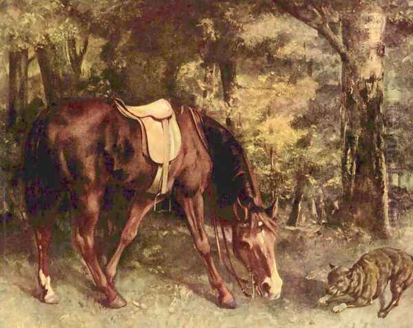 Horse in the forest - view 1