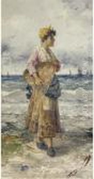A Fisherman On The Beach; And The Fisherman's Wife - view 1
