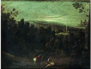 Le Bon Samaritain Dans Un Vaste Paysage by Giovanni Andrea Donducci (see MASTELLETTA)