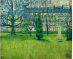 Vue D'un Parc (le Parc Royal De Bruxelles ?) Vue D'un Parc (le Parc Royal De Bruxelles ?)