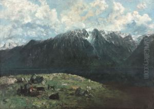 Panoramic View of the Alps, Les Dents du Midi
