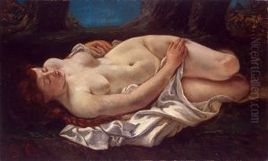 Reclining Woman by Gustave Courbet
