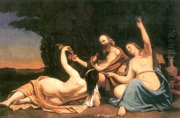 Lot and His Daughters - view 1
