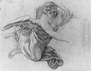 Etude D'ange Pour La Gloire Soutenant Le Portrait De Philippe
D'orleans by Michel Dorigny