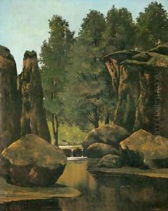 Landscape by Gustave Courbet