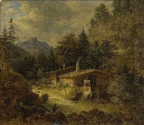 "eine Hammerschmiede In
 Tyrol". - view 1