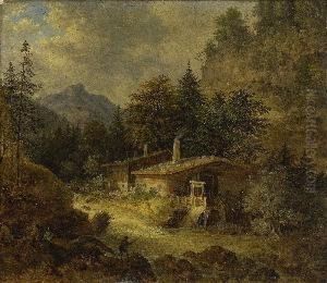 "eine Hammerschmiede In
Tyrol". by Johann Jakob Ii Dorner