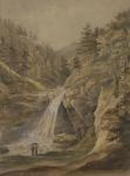Wasserfall Bei Kreuth. - view 1