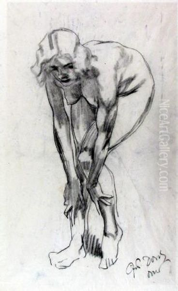 (junge Frau, Sich Buckend). - view 1