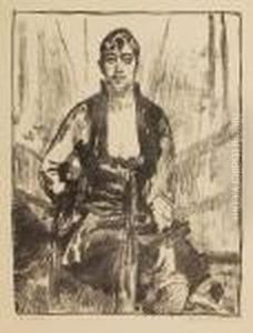 Bildnis Einerjungen Frau by Ferdinand Dorsch