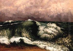 La Vague 3 by Gustave Courbet