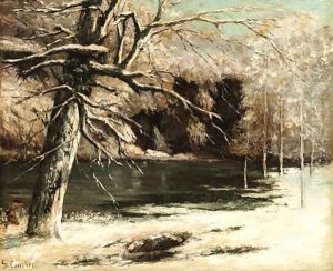 Le chasseur d'eau by Gustave Courbet