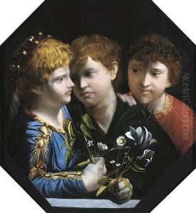 An Allegory With Three Boys: Sacred And Profane Love by Dosso Dossi