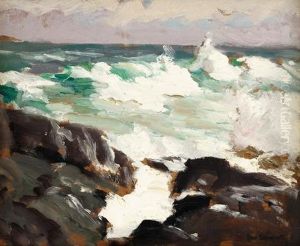 Breakers On The Rocks by Paul Dougherty