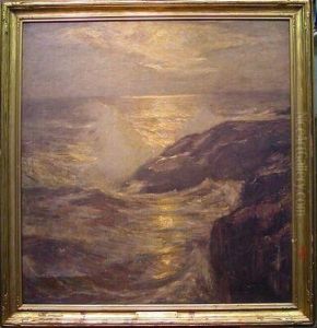 Crashing Waves - Rugged Coastline by Paul Dougherty