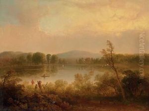 Anglers On A Lake