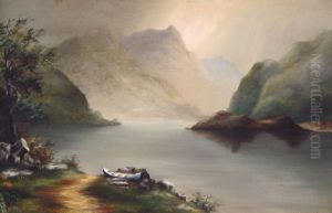 Luminous Hudson River Schoollandscape by Thomas Doughty