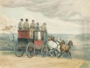 The Stage Coach Tally Ho On The Open Road by Edward Algernon Stuart Douglas