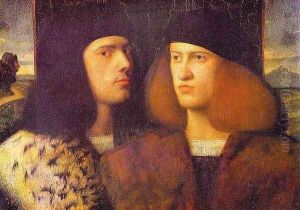Portrait Of Two Young Men by Cariani