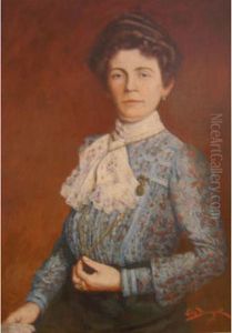 :portrait De Femme by Edmond Doumont