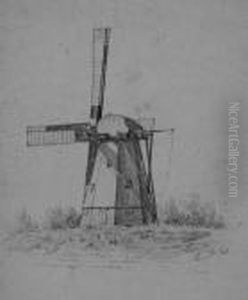 Windmuhlen by Louis, Carl Ludwig Douzette