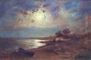 Mondnacht Am See by Louis, Carl Ludwig Douzette