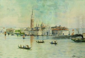 Vedutadell'isola Di San Giorgio A Venezia by Achille Dovera