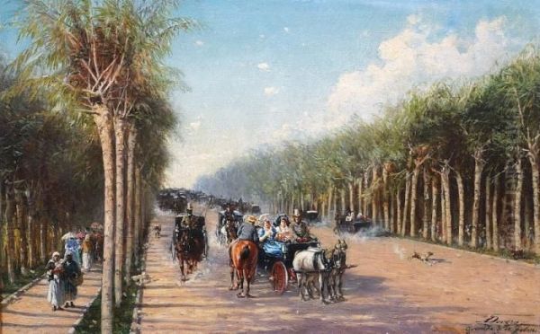 A Lively Boulevard In Buenos Aires - view 1
