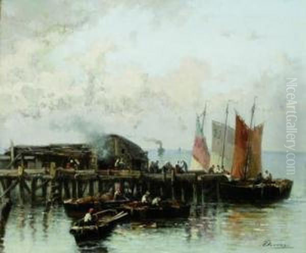 Barche E Pescatori Al Molo - view 1