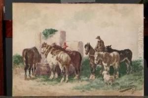 Abbeverata Dei Cavalli by Achille Dovera