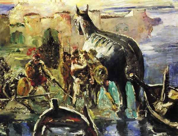 The Trojan Horse by Lovis (Franz Heinrich Louis) Corinth