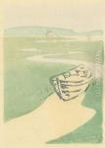 Color Woodblock Print by Arthur Wesley Dow