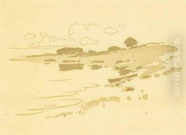 Two Color Woodblock Prints - view 1