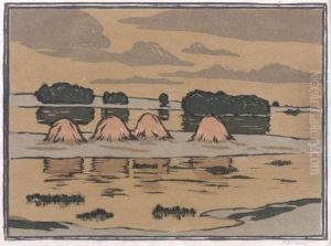 In The Salt Marshes by Arthur Wesley Dow