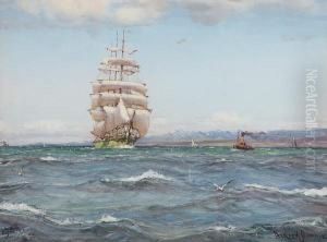 The Old Green Barque, Firth Of Clyde by Patrick Downie