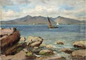 The Isle Of Arran From Portincross by Patrick Downie