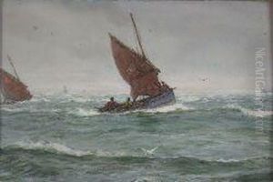 Wind And Rain Off St. Abbs by Patrick Downie