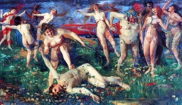 Bacchanal by Lovis (Franz Heinrich Louis) Corinth