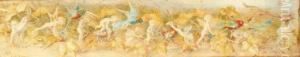A Procession Of Faries And Birds by Richard Doyle