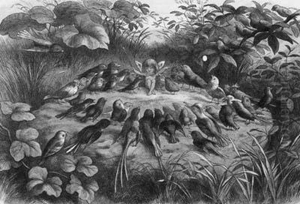 William Allingham. In
Fairyland.a Series Of Pictures From The Elf-world, London: Longmans,
Greenand Co., 1875, 2°, Second Edition, 16 Coloured Plates By
Richarddoyle , Original Greenpictorial Cloth Gilt , G.e - view 1