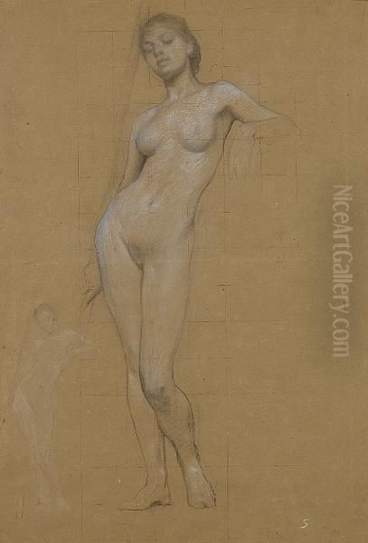 Study Of A Female Nude - view 1