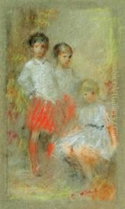 Three Children - Study For A Group Portrait Three Children - Study For A Group Portrait