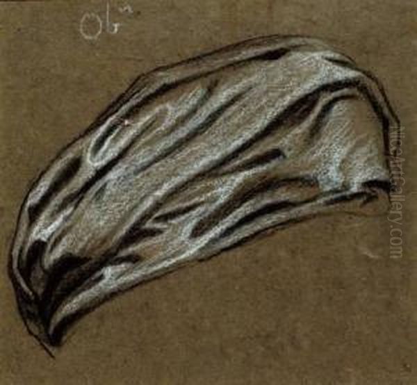 A Study Of Drapery For 'oberon' - view 1