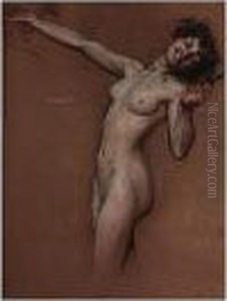 Drawing Of A Satyr, Bacchante - view 1
