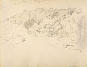 Blick Auf Die Abruzzen. by Heinrich Dreber