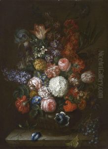 Blumenstillleben by Johann Baptist Drechsler
