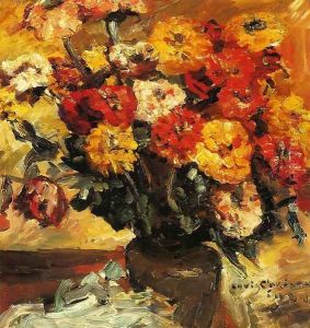 Zinnias in a Vase, 1924