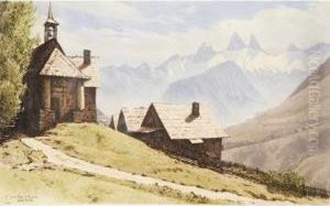 :lachal Saint-sorlin Darves. 1946 Eau-forte Encouleurs
