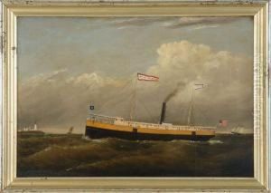 The Steamship-ferry City Of Gloucester by Clement Drew