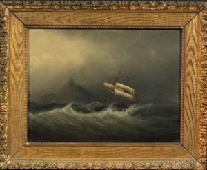 Ship In A Gale Off Cape Horn.